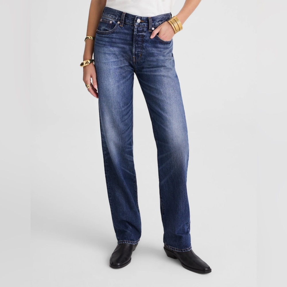 Madewell The Dakota Longline Straight Jeans Size 25
